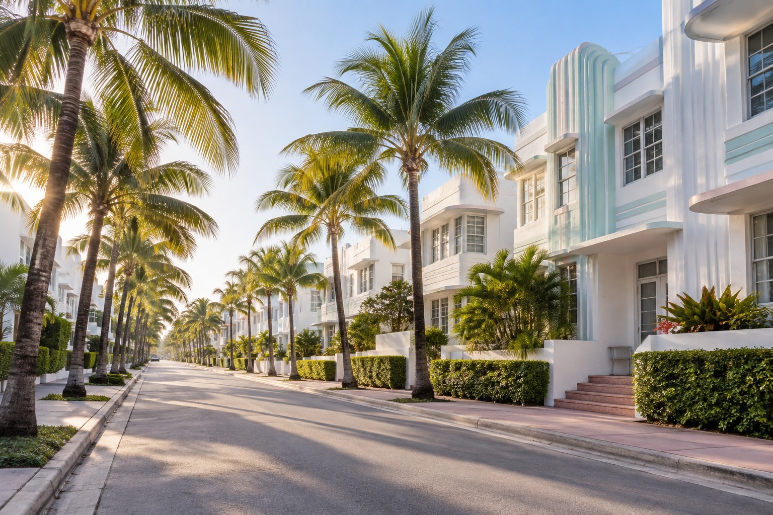 A Miami residential street, illustrative